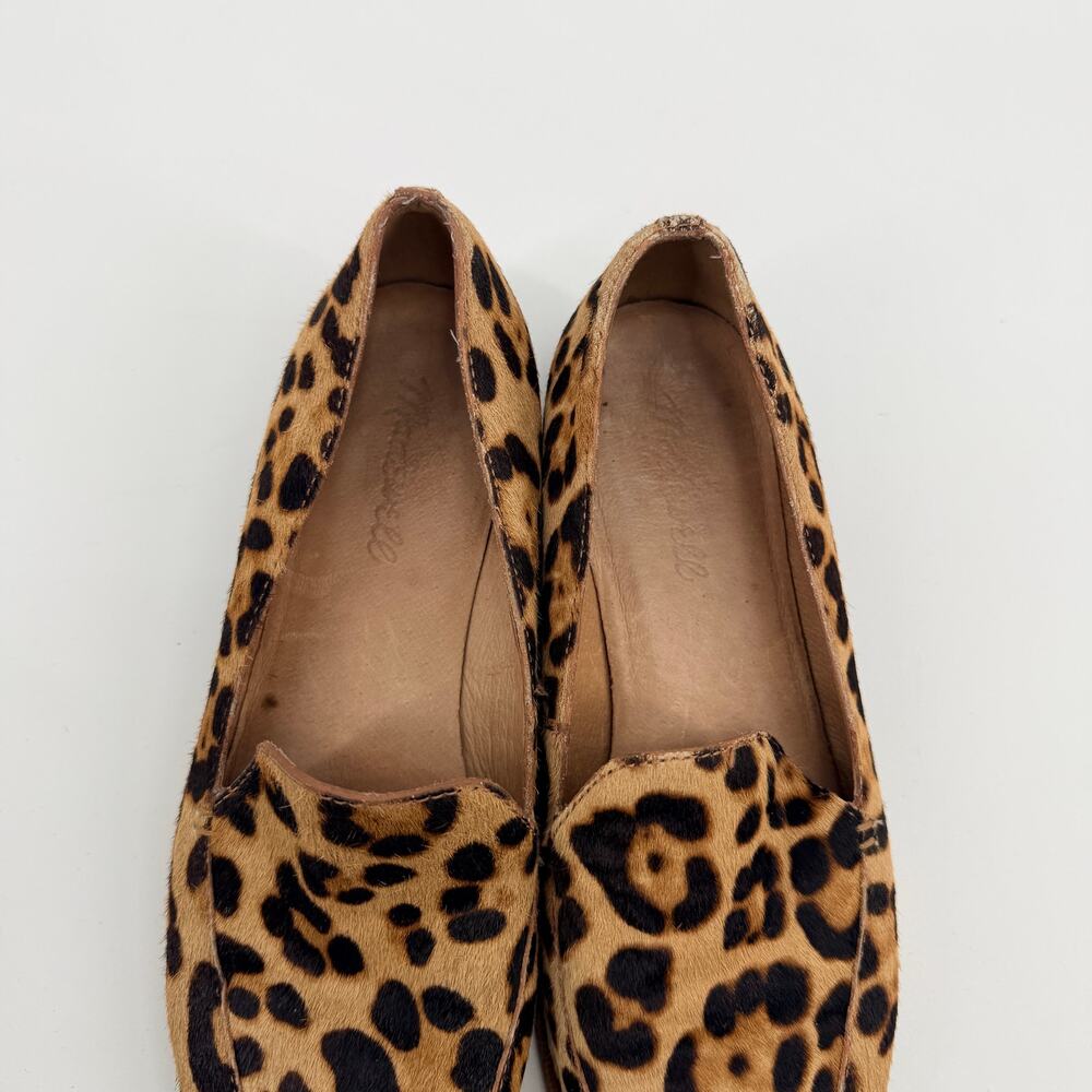 Madewell Frances Loafers Leopard Print Calf Hair Animal Print Womens 7.5 - Picture 5 of 13
